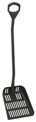 Vikan uitlekschep ergonomisch steel 130cm zwart