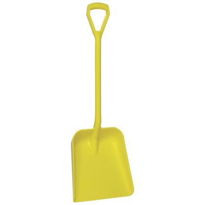 Vikan schop D-greep korte steel geel groot diep blad 1040mm