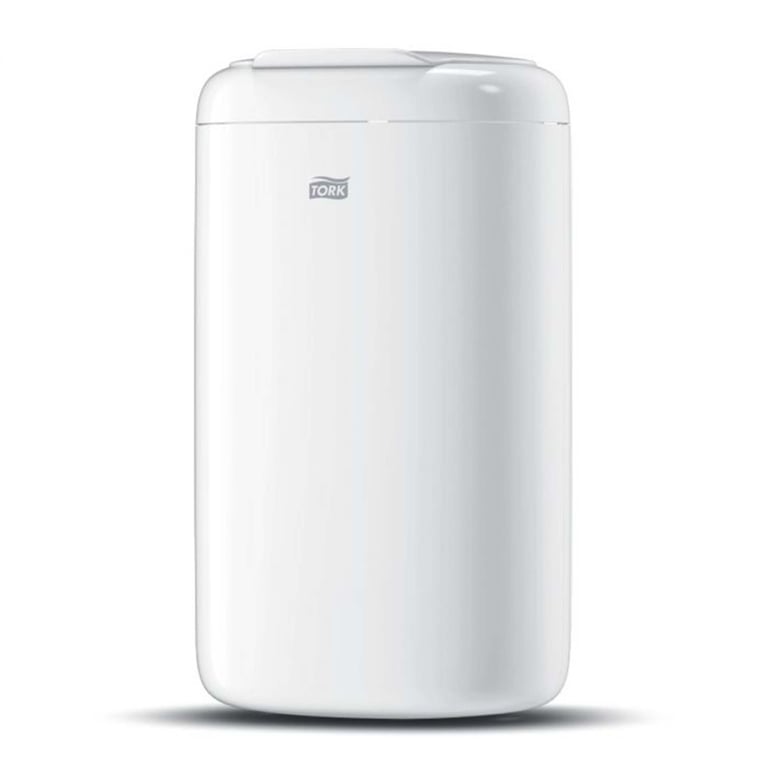 Tork afvalbak 5ltr plastic wit 34x16x19cm