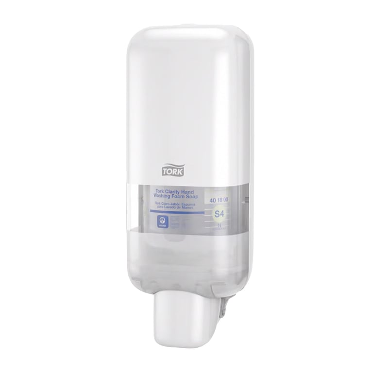 Tork zeep en handdesinfectie dispenser wit S4