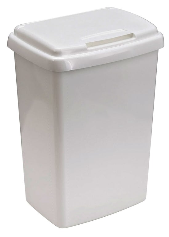 Top Fix afvalbak 50ltr wit