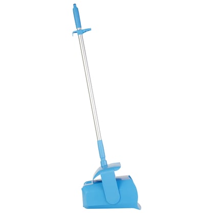 Vikan combinatieset blik-veger met lange steel afsluitbaar blauw