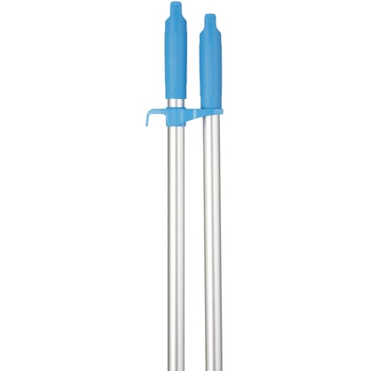 Vikan combinatieset blik-veger met lange steel afsluitbaar blauw