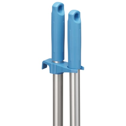 Vikan staande stoffer en blik set 330mm blauw