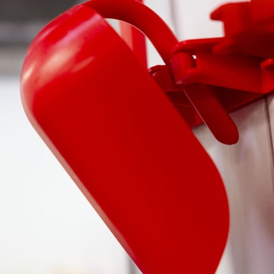 Vikan hygiene ergonomische handschep 270mm rood 2ltr