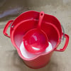 Vikan ronde schepbak rood 2ltr 