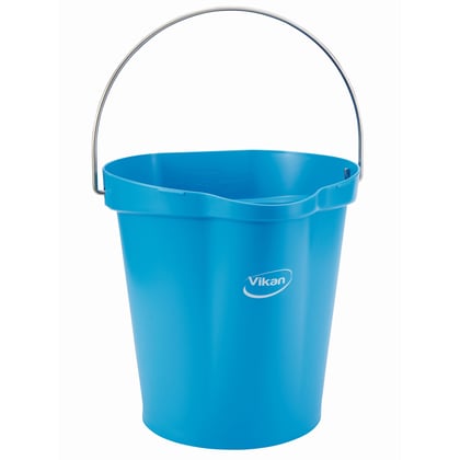 Vikan emmer 6ltr met tuit blauw 