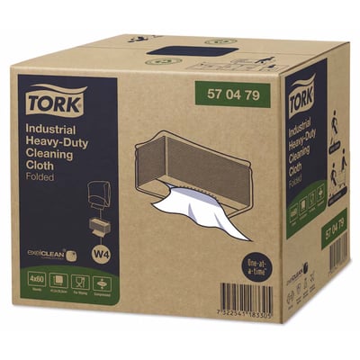 Tork industriële Heavy Duty reinigingsdoek wit 1-lgs 60st
