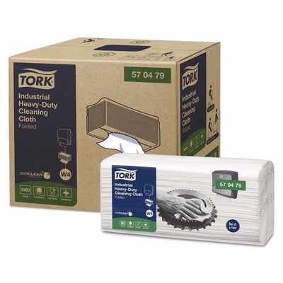 Tork industriële Heavy Duty reinigingsdoek wit 1-lgs 60st