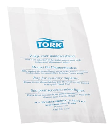 Tork dames hygiënezakjes 2000st wit