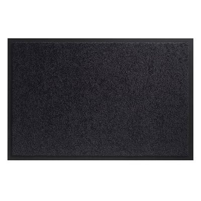 Twister droogloopmat zwart  90x150cm