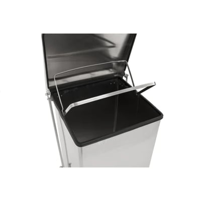 Industriele pedaalemmer matt RVS 152ltr