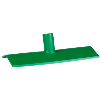 Vikan hygiene nylon schraper/duwer  met steelaansluiting groen 270x128mm