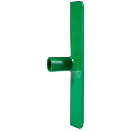 Vikan hygiene nylon schraper/duwer  met steelaansluiting groen 270x128mm