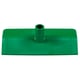 Vikan hygiene nylon schraper/duwer  met steelaansluiting groen 270x128mm