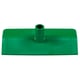 Vikan hygiene nylon schraper/duwer  met steelaansluiting groen 270x128mm
