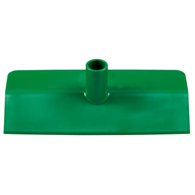 Vikan hygiene nylon schraper/duwer  met steelaansluiting groen 270x128mm