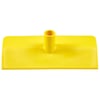 Vikan hygiene nylon schraper/duwer  met steelaansluiting geel 270x128mm