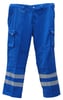 EHBO herenbroek blauw + reflectiebanden pol/kat