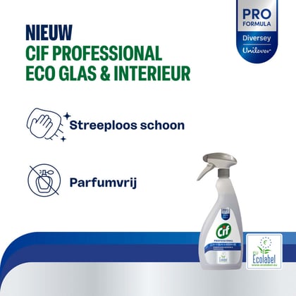 Cif Professional Eco glas & interieurreiniger 750ml
