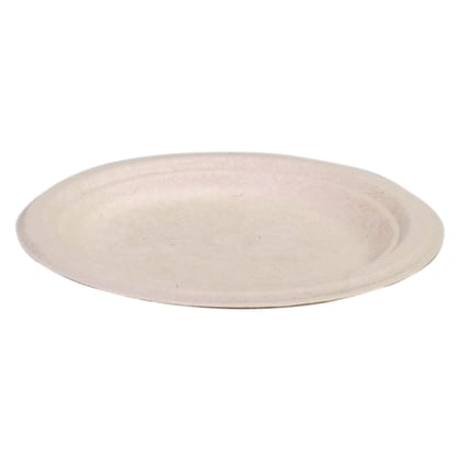 Biodore bord rond 18cm bruin suikerriet 1000st