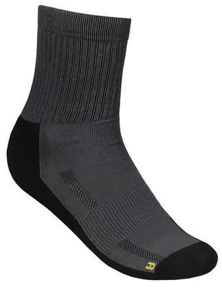 Tricorp Workwear werksok 70gr 2-paar grijs zwart maat 39-42