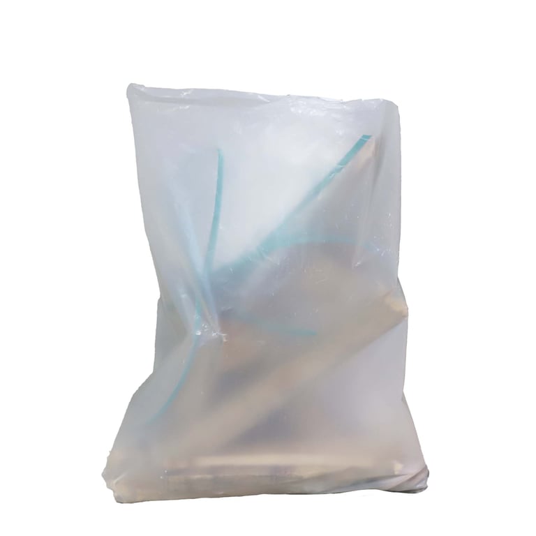CaluClean puinzak 60x80cm transparant LDPE T150 100st
