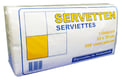 Servetten 1-lgs 33x33cm 4v wit 500st