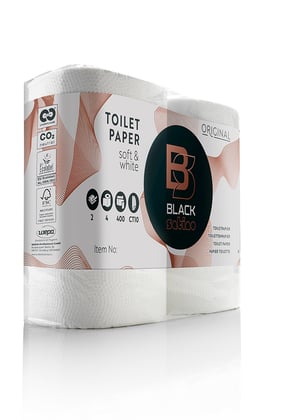 BlackSatino toiletpapier 2lgs wit 40 rol x 400 vel