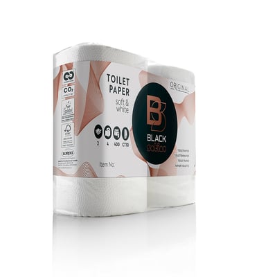 BlackSatino toiletpapier 2lgs wit 40 rol x 400 vel