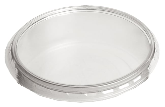 Deksel PP rond transparant zonder structuur voor bakje PP 250ml 1000st