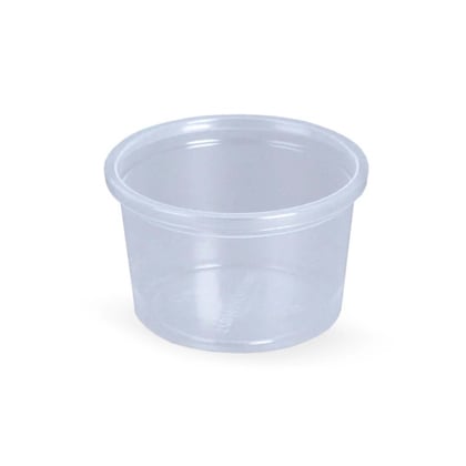 Rond bakje 30cc transparant 1000st  diameter 46mm zonder deksel