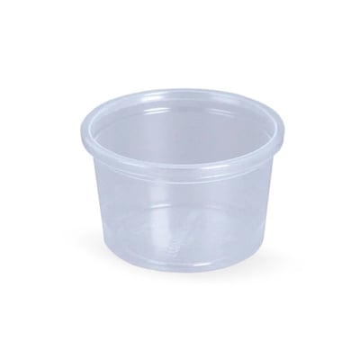 Rond bakje 30cc transparant 1000st  diameter 46mm zonder deksel