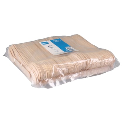 lepel hout 160mm FSC 200st