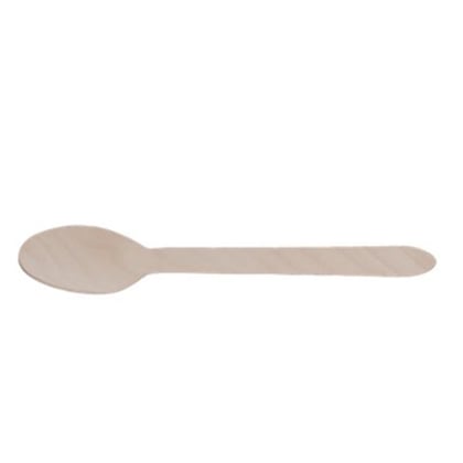 Lepel hout FSC 160mm 100st