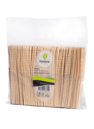 Biodore mes 16,5cm hout 200st per pak