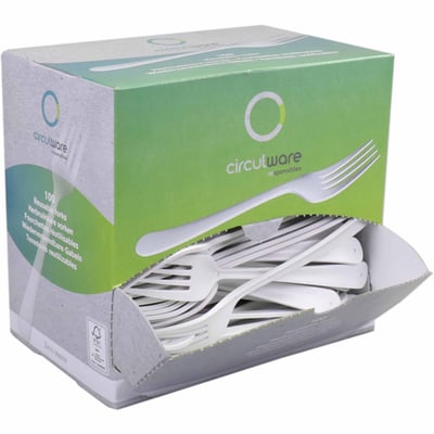 Vork reusable PP wit 190mm 100st