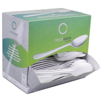 Lepel reusable PP wit 190mm 100st