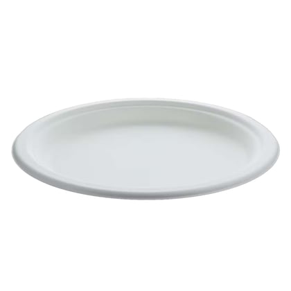 Bord rond suikerriet 22,5cm 125st