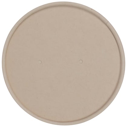 Deksel voor soepbeker 300ml bamboepapier PE natural 90mm 500st
