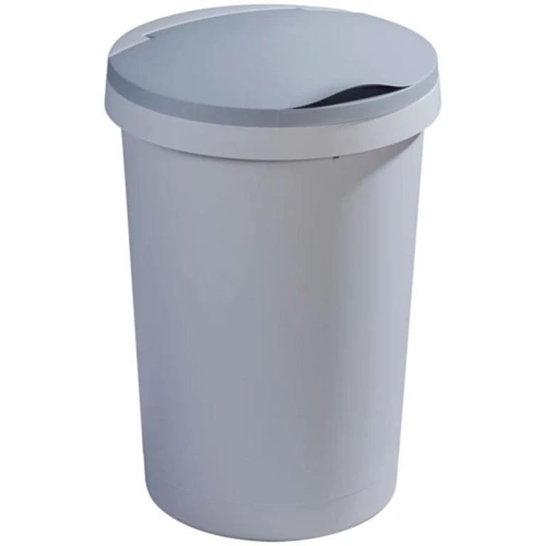 Afvalbak Twinga klepdeksel grijs 45ltr