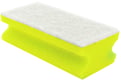CaluClean schuurspons met handgreep geel/wit 