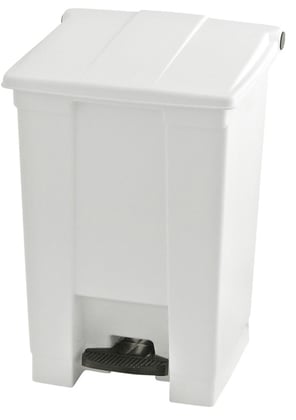 Rubbermaid pedaalemmer 45ltr wit 