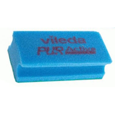 Vileda Quattro Puractive schuurspons blauw