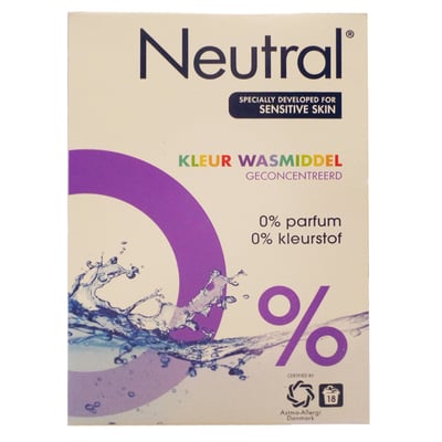 Neutral Color hoofdwasmiddel poeder 18 scoops 1,91kg