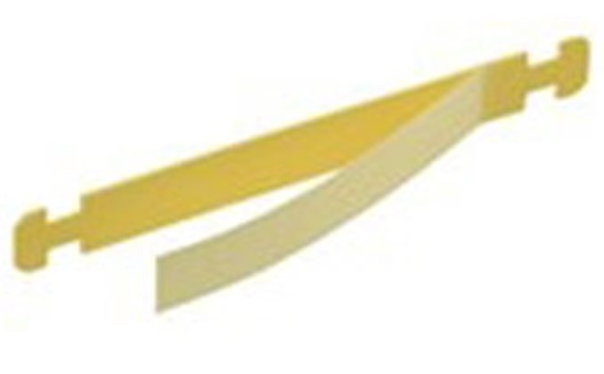 Brady laminat dragers polypropyleen tag met polyester 9x71mm 100st geel