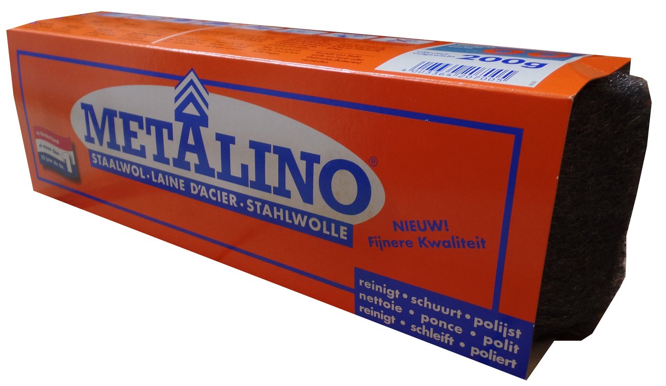 Metalino Staalwol in kokers nr 00 200gr
