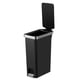 Hana Slim pedaalemmer zwart 40ltr 