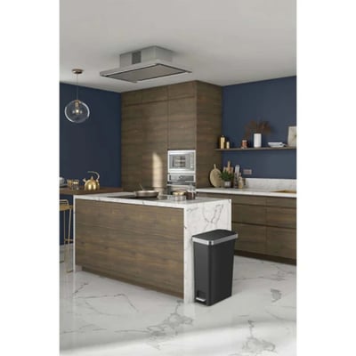 Hana Slim pedaalemmer zwart 40ltr