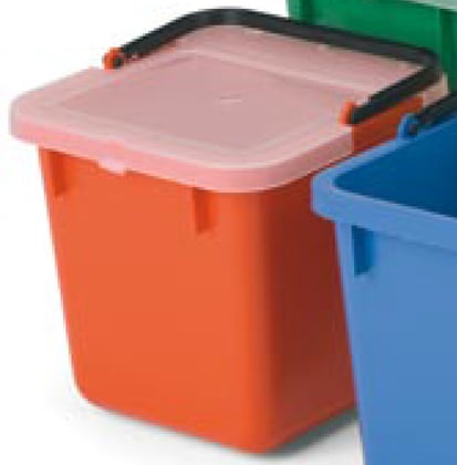 Numatic emmer 6 liter inclusief deksel rood